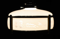 稲とトンボの透かし模様がほのかに浮かぶ電笠 DC8216