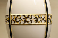 二色混じりのお花帯模様がお洒落な電笠 DC8218