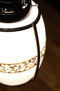 二色混じりのお花帯模様がお洒落な電笠 DC8218