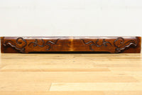 シンメトリーの彫刻柄が大正浪漫漂う艶色の綺麗な梁 DC8222