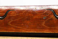 シンメトリーの彫刻柄が大正浪漫漂う艶色の綺麗な梁 DC8222