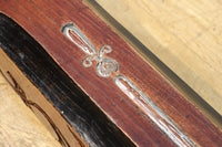 シンメトリーの彫刻柄が大正浪漫漂う艶色の綺麗な梁 DC8222