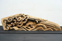 龍へと昇華する鯉の滝昇りを描いた立体彫刻が素晴らしい梁飾り DC8223ab 在庫(a:1 b:1)枚