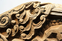 龍へと昇華する鯉の滝昇りを描いた立体彫刻が素晴らしい梁飾り DC8223ab 在庫(a:1 b:1)枚