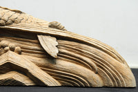 龍へと昇華する鯉の滝昇りを描いた立体彫刻が素晴らしい梁飾り DC8223ab 在庫(a:1 b:1)枚