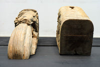 龍へと昇華する鯉の滝昇りを描いた立体彫刻が素晴らしい梁飾り DC8223ab 在庫(a:1 b:1)枚