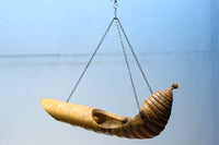 自然な竹の風合いある吊るし花器 DC8224