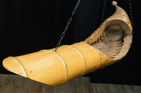 自然な竹の風合いある吊るし花器 DC8224