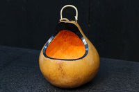 丸みがあり愛嬌あるふくべ細工のかぼちゃ型炭入れ DC8237
