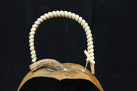 丸みがあり愛嬌あるふくべ細工のかぼちゃ型炭入れ DC8237