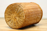 綺麗な艶色をした円柱型の編みカゴ DC8265