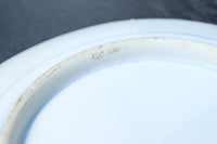 富士山と帆船が浮かぶ水辺の風景を描いた染付中皿 DC8267 在庫4枚