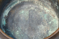 杢目が素晴らしい重厚感のある木製の丸火鉢 DC8274