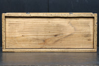 古色を帯びた木地色の蓋付きの木箱 DC8278