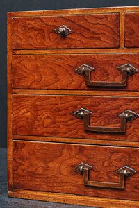 杢目の美しい味わいある針箱 DC8279