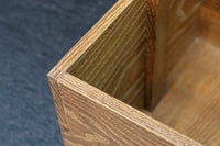 穏やかな杢目模様の持ち手付き炭入れ DC8289