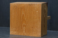 穏やかな杢目模様の持ち手付き炭入れ DC8289