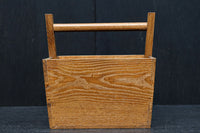 穏やかな杢目模様の持ち手付き炭入れ DC8289