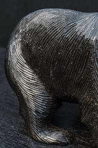 Small size Carved wooden bear figurine DC8293