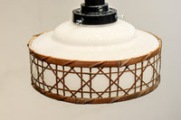 籠目編みの和モダンな竹フレームが素敵な電笠 DC8314