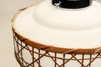 籠目編みの和モダンな竹フレームが素敵な電笠 DC8314