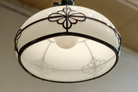 菊菱装飾を施した気品ある電笠 DC8315 在庫2個