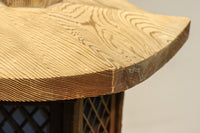 珍品!! 自然の風合いが温かみある木製の灯籠 DC8327