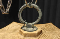 珍品!! 自然の風合いが温かみある木製の灯籠 DC8327