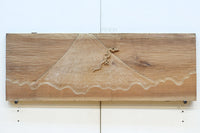 削り模様に昇り龍の絵柄が浮かぶ上品な木彫りの一枚絵 DC8332