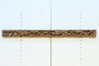 2体の龍の威厳ある姿を描く彫刻梁飾り DC8334