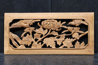 お花や小鳥の美しい風景を描いた小型の彫刻飾り DC8346abcd 在庫(a:0b:1 c:0 d:0)枚