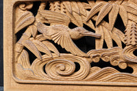 縁起の良い絵柄で品格ある小型の彫刻飾り DC8348abcd 在庫(a:0b:0 c:1 d:1)枚