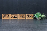 縁起の良い絵柄で品格ある小型の彫刻飾り DC8348abcd 在庫(a:0b:0 c:1 d:1)枚