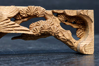 梅や松と小鳥の穏やかな風景を描いた小型の彫刻飾り DC8350ab 在庫(a:1 b:1 )枚