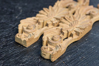 可愛らしい菊の花の小さな彫刻飾り DC8359 在庫2個