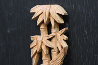 竹と小鳥を可憐に描く縦使いの彫刻飾り DC8360ab 在庫(a:1 b:1)枚