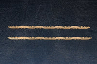 極細!! 花と葉をシンメトリ-に描いた細長彫刻飾り DC8367 在庫2本