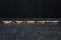 極細!! 花と葉をシンメトリ-に描いた細長彫刻飾り DC8367 在庫2本