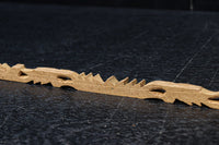 極細!! 花と葉をシンメトリ-に描いた細長彫刻飾り DC8367 在庫2本