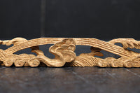 荒波を飛翔する波千鳥を描いた小さな彫刻飾り DC8368ab 在庫(a:1 b:1)枚