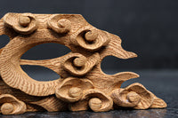 水辺の波模様を描いた小型彫刻飾り DC8371 在庫7枚