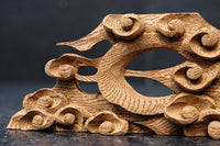 水辺の波模様を描いた小型彫刻飾り DC8371 在庫7枚