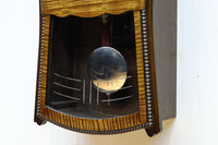 木目調の色合いが映える壁掛け時計【不動】 DC8383