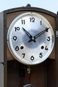 木目調の色合いが映える壁掛け時計【不動】 DC8383