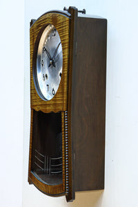 木目調の色合いが映える壁掛け時計【不動】 DC8383