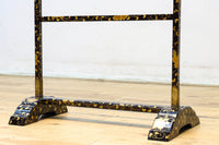 黒漆で雅な気品溢れる手ぬぐい掛け DC8401a