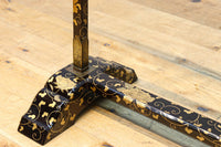 黒漆で雅な気品溢れる手ぬぐい掛け DC8401a