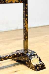 黒漆で雅な気品溢れる手ぬぐい掛け DC8401a