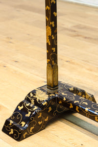 黒漆で雅な気品溢れる手ぬぐい掛け DC8401a