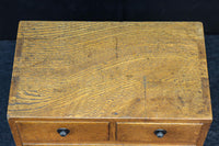 穏やかな杢目で味わいあるレトロな針箱 DC8413